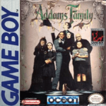 Addams Family Game Boy box art – classic retro game for GameBoy