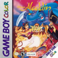 Aladdin Game Boy Color box art – old GBC game trade in