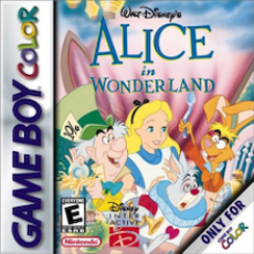 Alice in Wonderland Game Boy Color box art – old GBC game trade in