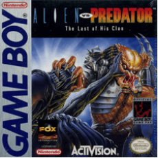 Alien vs Predator Game Boy box art – classic retro game for GameBoy