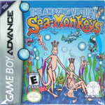 Amazing Virtual Sea-Monkeys art work – action game for Nintendo Game Boy Advance