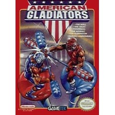 American Gladiators NES box art – classic 8-bit game for Nintendo NES
