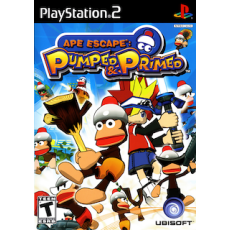 Ape Escape Pumped and Primed art work – video game for PlayStation 2