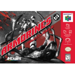 Armorines Project SWARM N64 box art – retro game for Nintendo 64