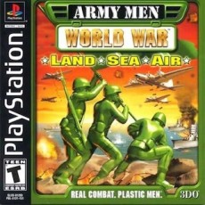 Army Men World War Land Sea Air art work – video game for PS1