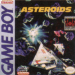 Asteroids Game Boy box art – classic retro game for GameBoy