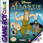 Atlantis The Lost Empire Game Boy Color box art – old GBC game trade in