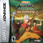 Avatar The Burning Earth art work – action game for Nintendo Game Boy Advance