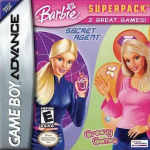 Barbie Superpack art work – action game for Nintendo Game Boy Advance