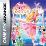 Barbie in The 12 Dancing Princesses art work – action game for Nintendo Game Boy Advance