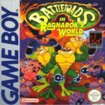 Battletoads in Ragnarok's World Game Boy box art – classic retro game for GameBoy