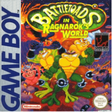Battletoads in Ragnarok's World Game Boy box art – classic retro game for GameBoy