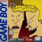 Beavis and Butthead Game Boy box art – classic retro game for GameBoy