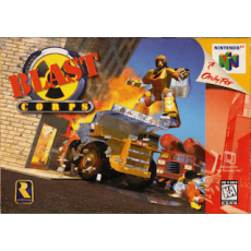 Blast Corps N64 box art – retro game for Nintendo 64