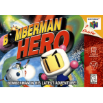 Bomberman Hero N64 box art – action-puzzle game for Nintendo 64