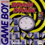 Brain Drain Game Boy box art – classic retro game for GameBoy