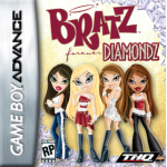 Bratz Forever Diamondz art work – action game for Nintendo Game Boy Advance