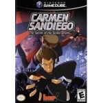 Carmen Sandiego The Secret of the Stolen Drums GameCube box art – action game for Nintendo GameCube