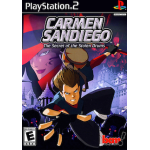 Carmen Sandiego The Secret of the Stolen Drums art work – video game for PlayStation 2