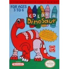 Color A Dinosaur NES box art – classic 8-bit game for Nintendo NES