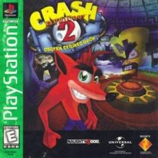 Crash Bandicoot 2 Cortex Strikes Back [Greatest Hits] art work – video game for PS1