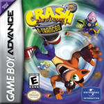 Crash Bandicoot 2 N-tranced art work – 3D platformer for Nintendo Game Boy Advance
