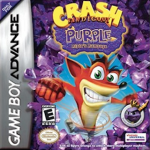 Crash Bandicoot Purple art work – 3D platformer for Nintendo Game Boy Advance
