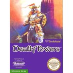 Deadly Towers NES box art – classic 8-bit game for Nintendo NES