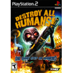 Destroy All Humans art work – video game for PlayStation 2