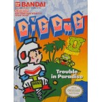 Dig Dug II: Trouble in Paradise NES box art – classic 8-bit game for Nintendo NES