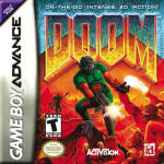 Doom art work – action game for Nintendo Game Boy Advance