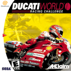 Ducati World Racing Challenge art work for the sega DreamCast