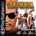 Duke Nukem Land of the Babes art work – video game for PS1