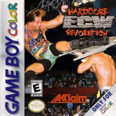 ECW Hardcore Revolution Game Boy Color box art – old GBC game trade in