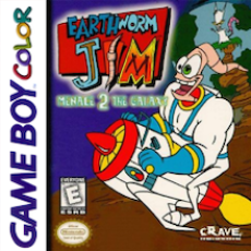 Earthworm Jim Menace 2 Galaxy Game Boy Color box art – old GBC game trade in