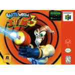 Earthworm Jim 3D N64 box art – retro game for Nintendo 64
