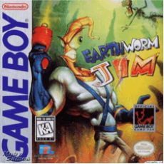 Earthworm Jim Game Boy box art – classic retro game for GameBoy