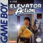 Elevator Action Game Boy box art – classic retro game for GameBoy