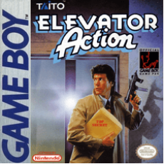 Elevator Action Game Boy box art – classic retro game for GameBoy