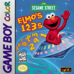 Sesame Street Elmo's 123s Game Boy Color box art – old GBC game trade in