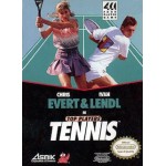 Top Players Tennis - Chris Evert & Invan Lendl in NES box art – classic 8-bit game for Nintendo NES
