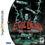 Evil Dead Hail to the King art work for the sega DreamCast