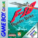 F-18 Thunder Strike Game Boy Color box art – old GBC game trade in