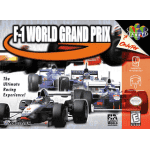 F1 World Grand Prix N64 box art – retro game for Nintendo 64