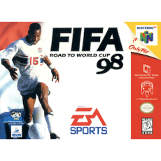 FIFA Road to World Cup 98 N64 box art – retro game for Nintendo 64