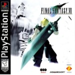 Final Fantasy VII (Black Label) FF 7 art work – video game for PS1