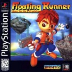 Floating Runner Quest for the 7 Crystals art work – video game for PS1