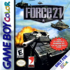 Force 21 Game Boy Color box art – old GBC game trade in