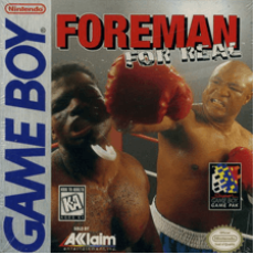 Foreman for Real Game Boy box art – classic retro game for GameBoy