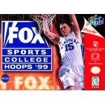 FOX Sports College Hoops '99 / 1999 N64 box art – retro game for Nintendo 64